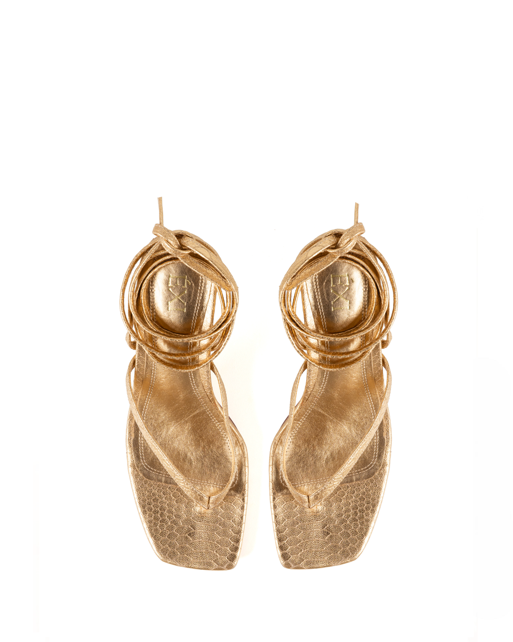 ÉXI-DIANA SCHNÜRSCHUH GOLD