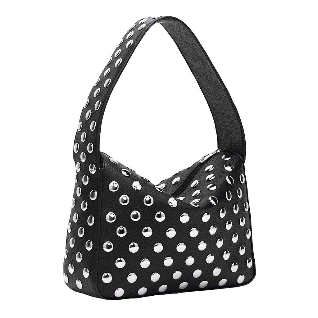 Sac porté épaule rétro Fiorelle pour femme – Sac sous le bras orné par des artisans avec détails en rivets