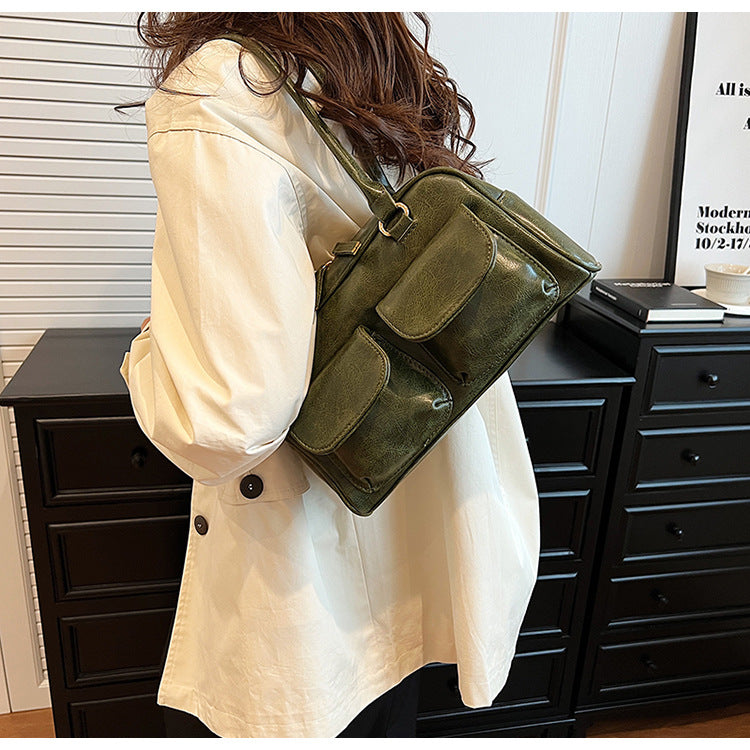 Grand sac de voyage Fiorelle pour femmes - fourre-tout rétro spacieux avec deux poches et porté convertible