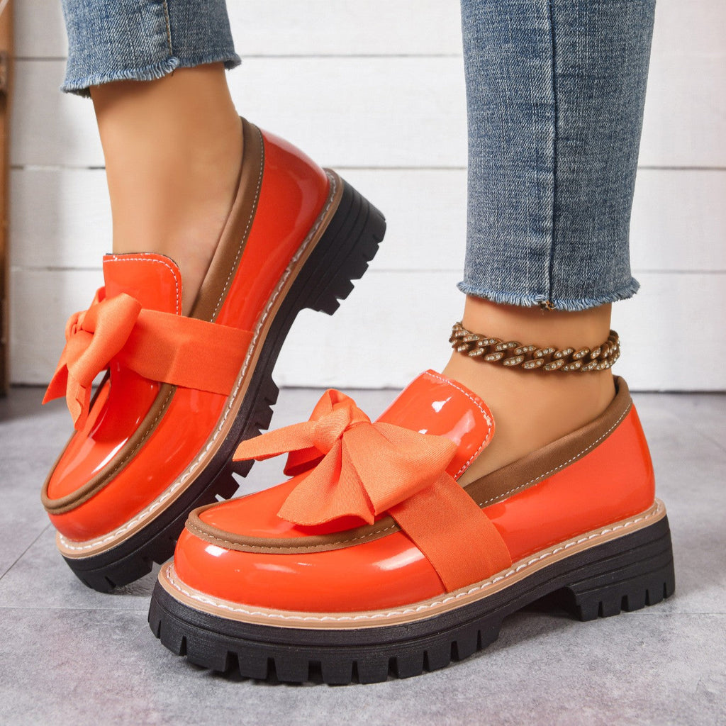 Mocassins à enfiler pour femme Fiorelle – Chaussures plates à surpiqûres contrastées (US 5–10,5)