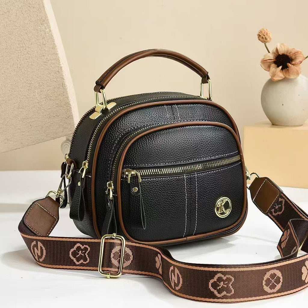 Fiorelle Kompakte Damen-Henkeltasche mit mehreren Reißverschlüssen — Hochwertige, umwandelbare Schulter- und Umhängetasche mit durchdachter Organisation & elegantem Alltagsstil