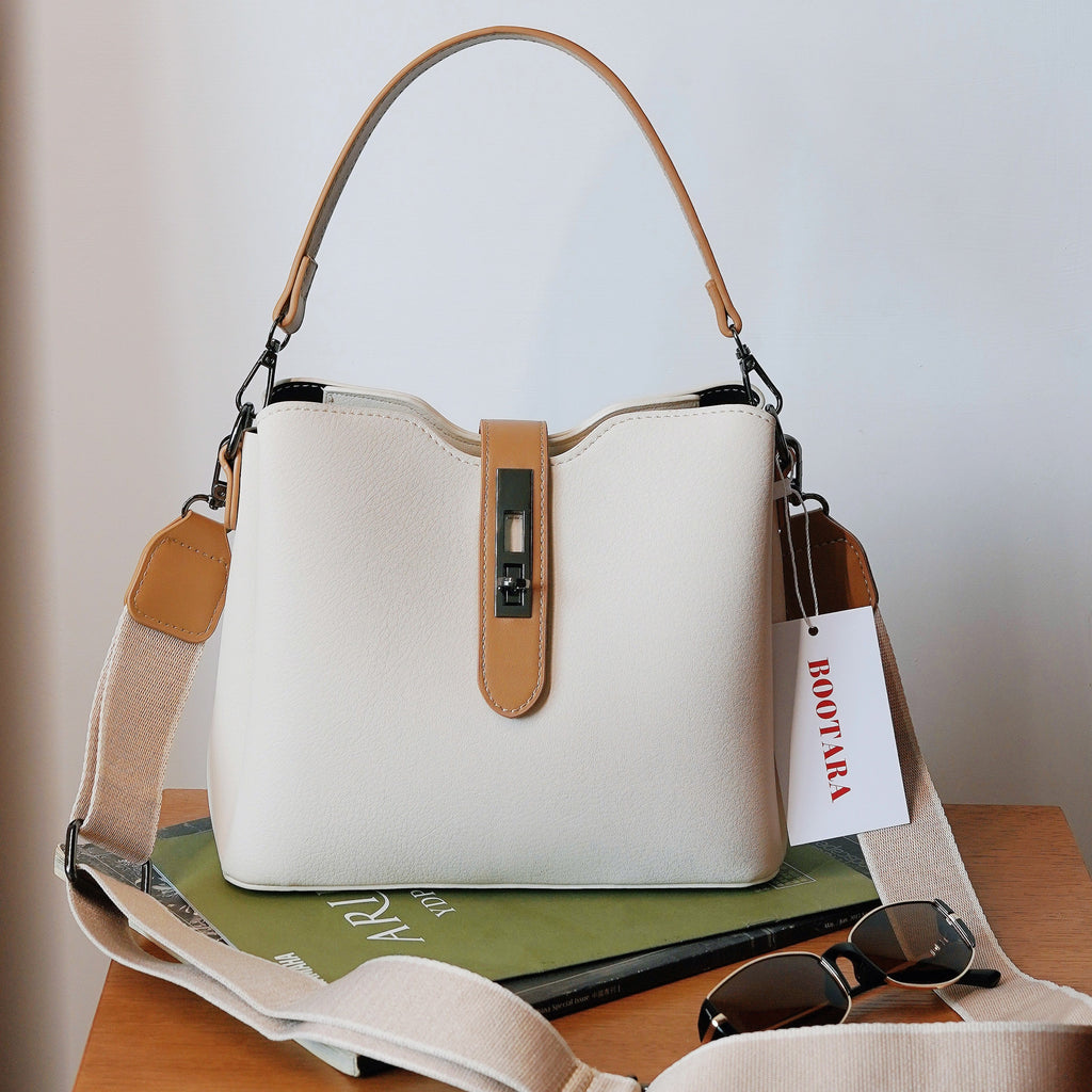 Fiorelle Damen Premium Strukturierte Beuteltasche - Vintage Mehrlagige Handtasche mit großer Kapazität / Schultertasche / Umhängetasche