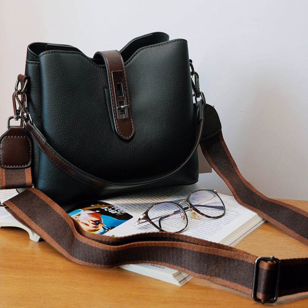 Fiorelle Damen Premium Strukturierte Beuteltasche - Vintage Mehrlagige Handtasche mit großer Kapazität / Schultertasche / Umhängetasche