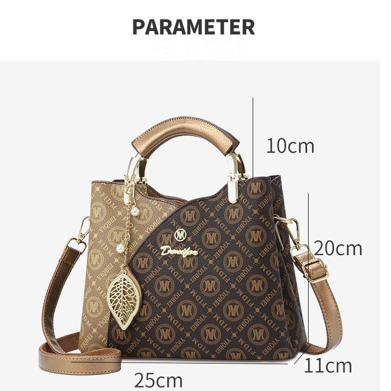 Fiorelle Artisan Color-Block Tote für Damen – Geräumige, umwandelbare Umhängetasche mit charakteristischem Print