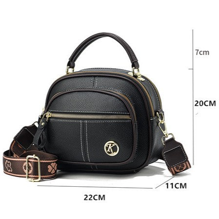 Fiorelle Kompakte Damen-Henkeltasche mit mehreren Reißverschlüssen — Hochwertige, umwandelbare Schulter- und Umhängetasche mit durchdachter Organisation & elegantem Alltagsstil
