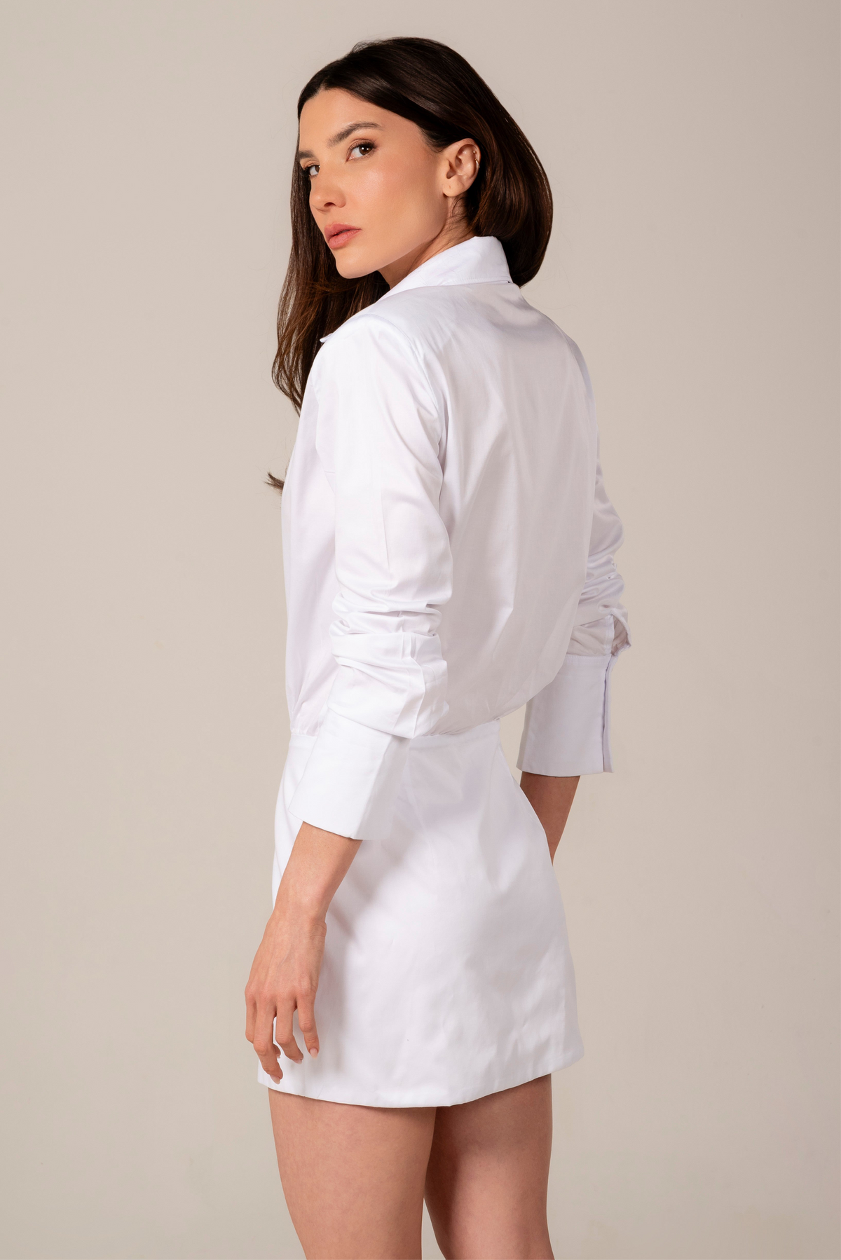 ÉXI-CHRISTINA WHITE DRESS