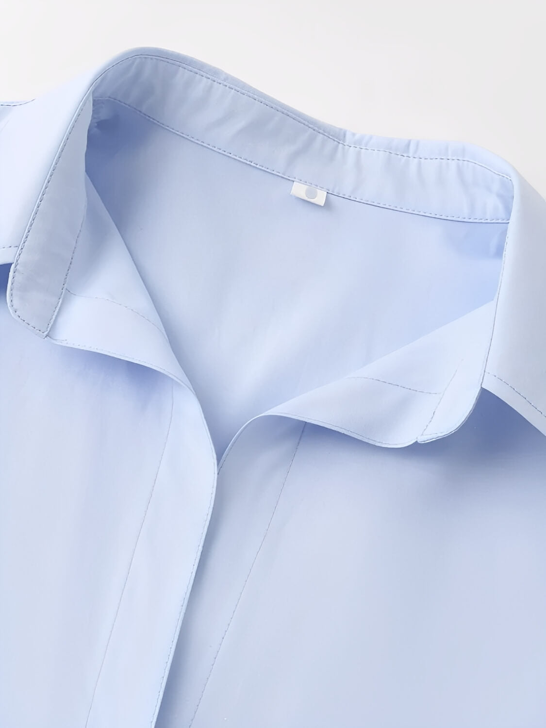 Chemise oversize à manches longues avec col rabattu et boutons – Lane