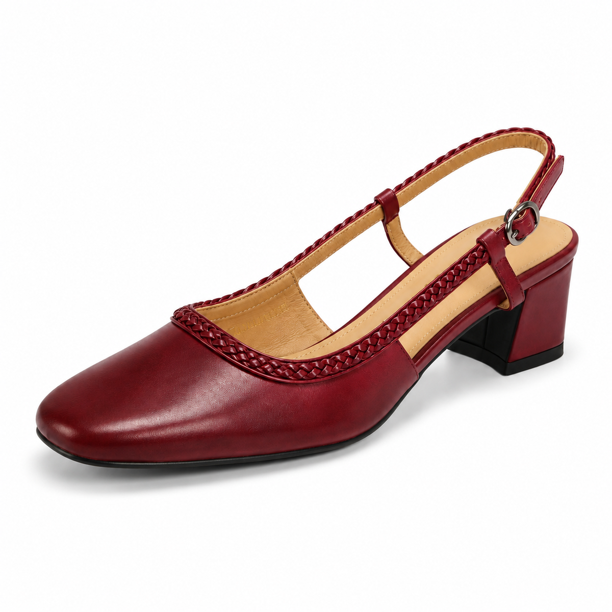 Emma geflochtene Slingback-Pumps