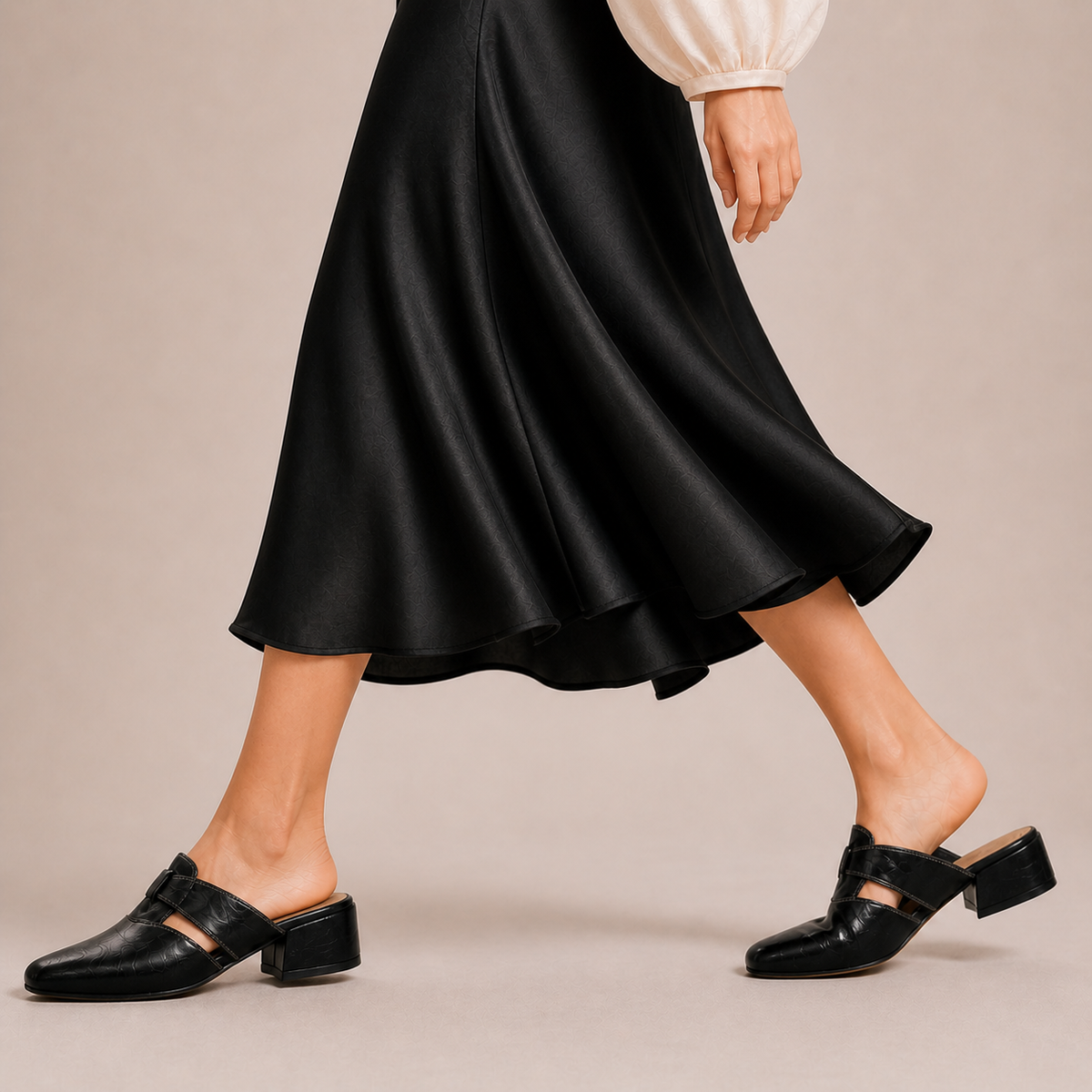 Mules en cuir Valerie