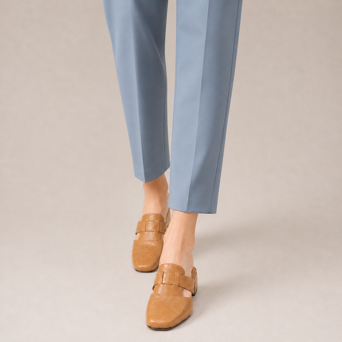 Mules en cuir Valerie