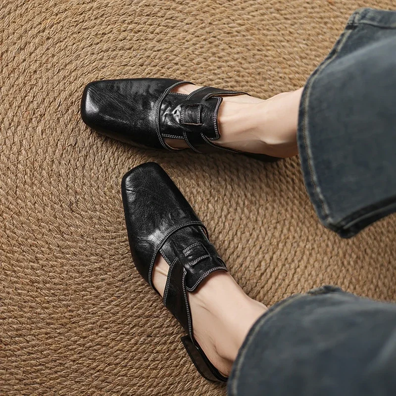 Mules en cuir Valerie