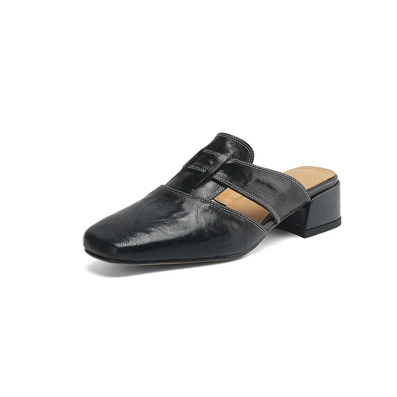 Mules en cuir Valerie