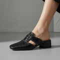 Mules en cuir Valerie