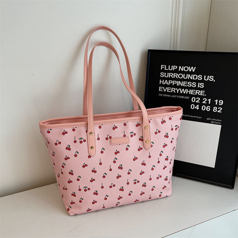 Fiorelle Damen-Einkaufstasche mit Blumenmuster & großem Fassungsvermögen | Modische & vielseitige Schultertasche für den Alltag