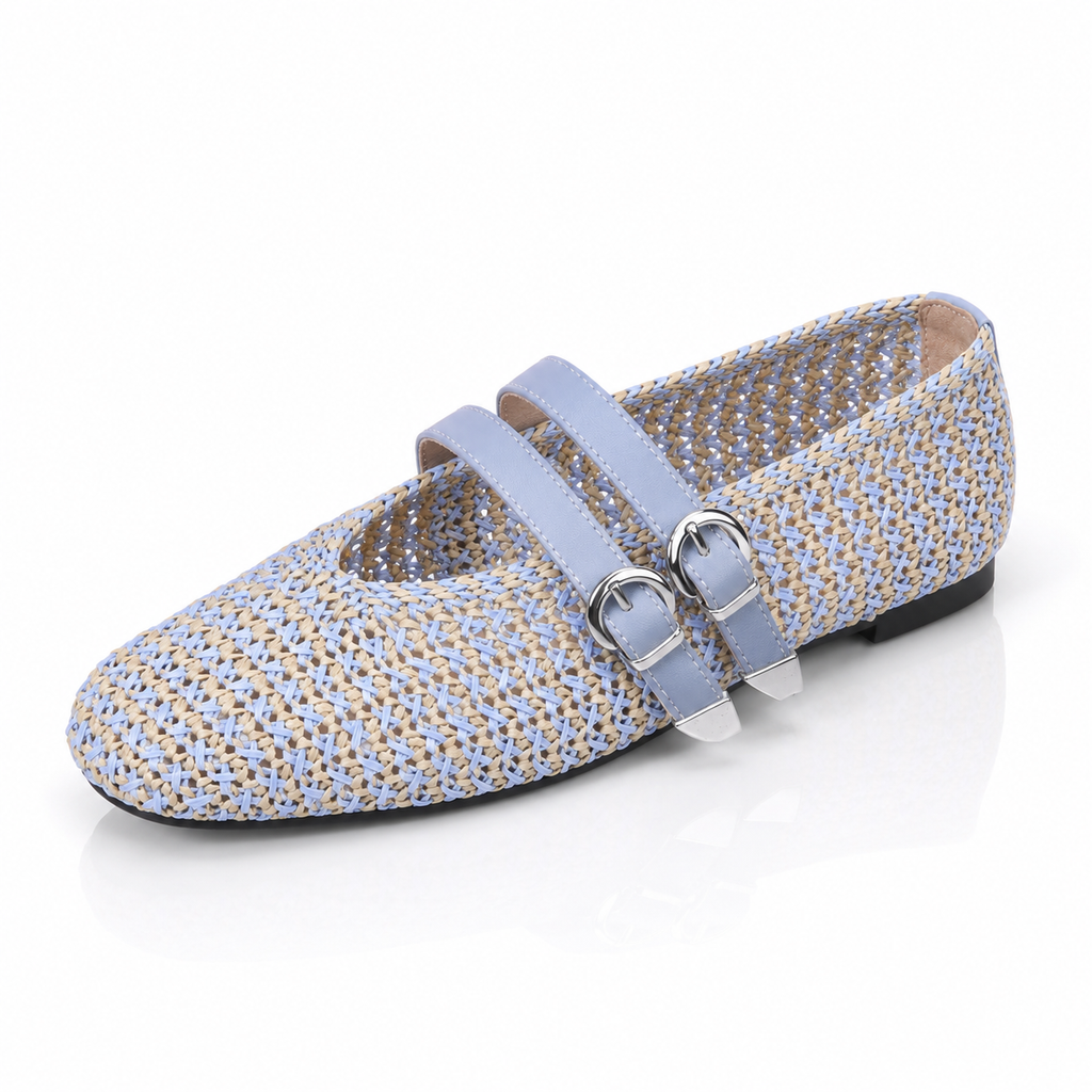 Olivia Ballerinas mit Doppelriemen