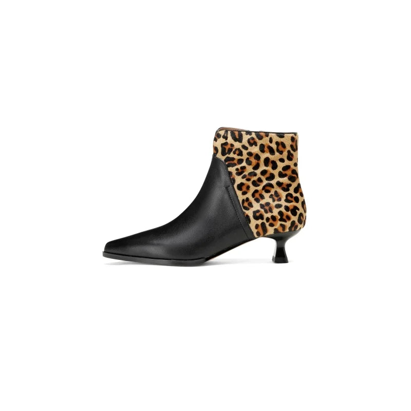 Bottes en cuir Leopard Whisper