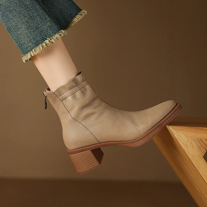 Bristol Leder-Stiefeletten