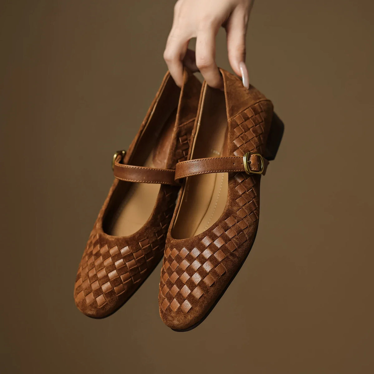 Elara Leder-Spangenschuhe