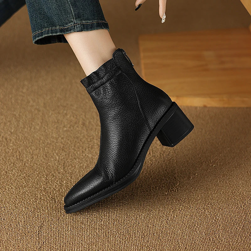 Bristol Leder-Stiefeletten