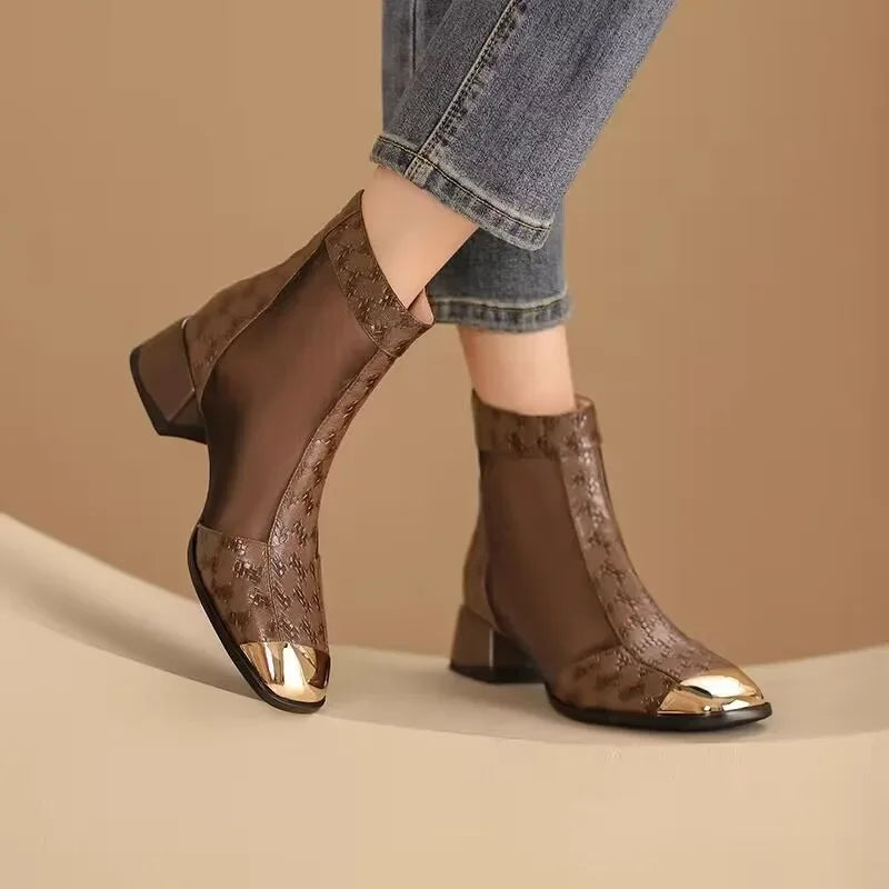 Celeste Mesh Ankle Boots