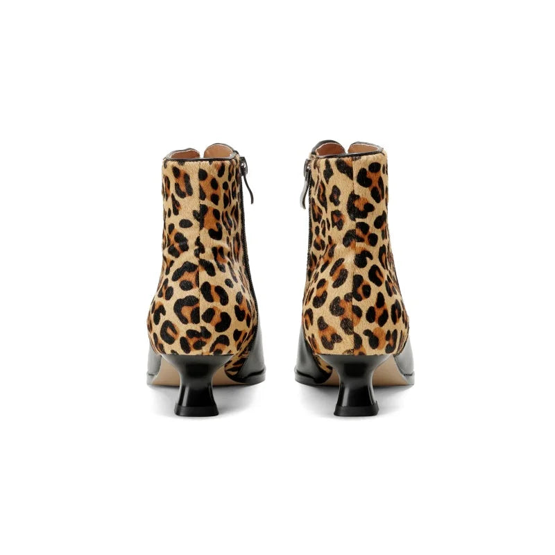 Bottes en cuir Leopard Whisper