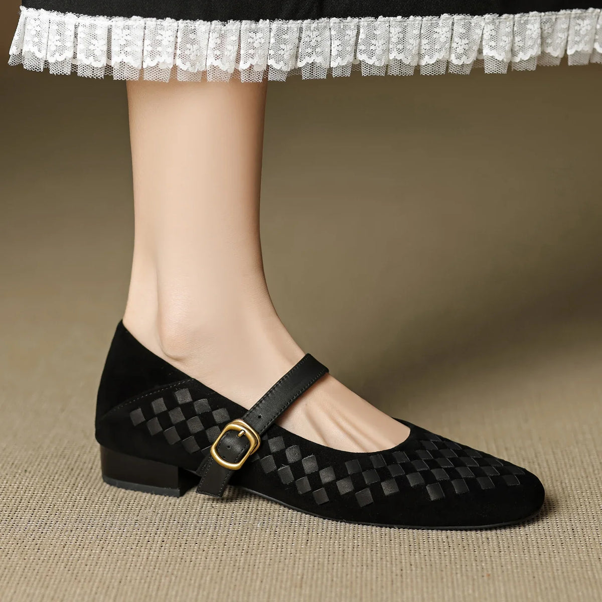 Elara Leder-Spangenschuhe