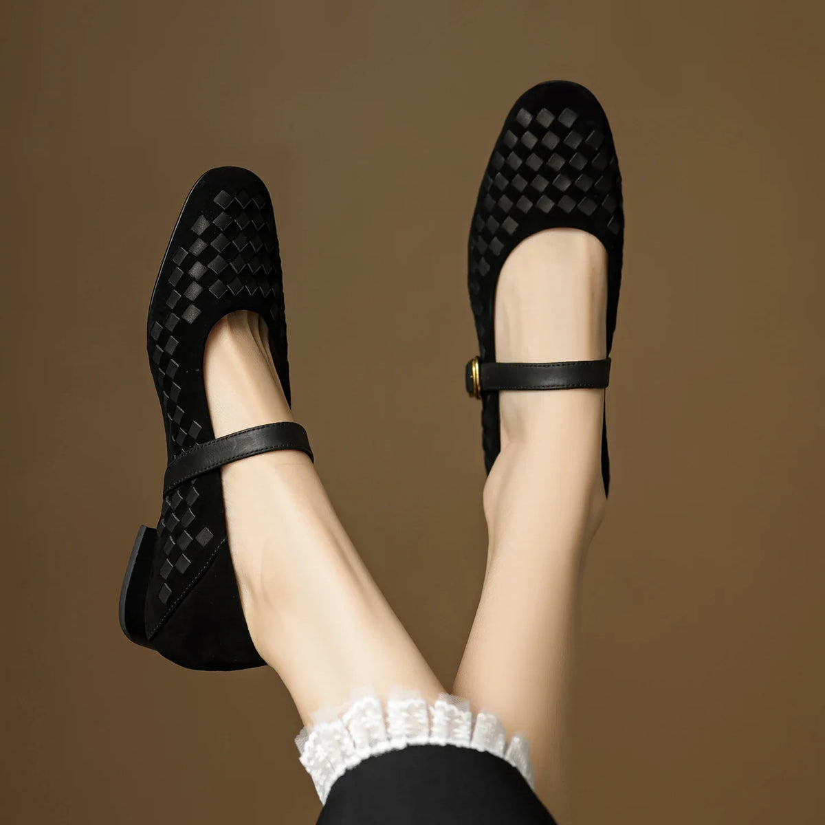 Elara Leder-Spangenschuhe