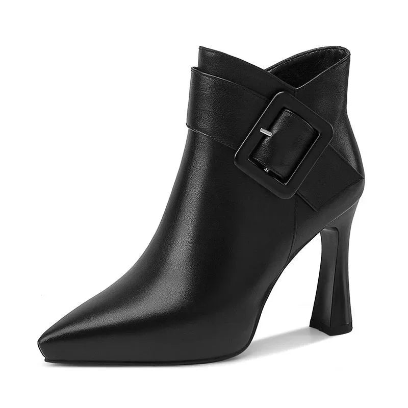Aveline Buckle Heel Boots