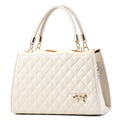 Sac cabas structuré pour femme Fiorelle avec matelassage et nœud décoratif – Grand sac à main porté épaule ou croisé, élégance intemporelle