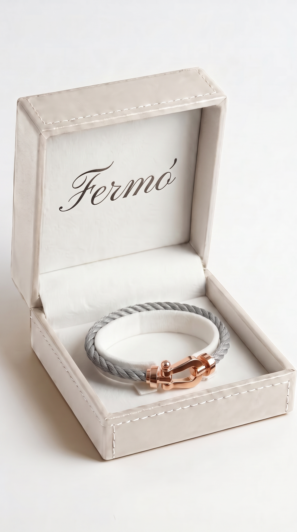 Bracelet Fermó Yacht Gris/Or Rose