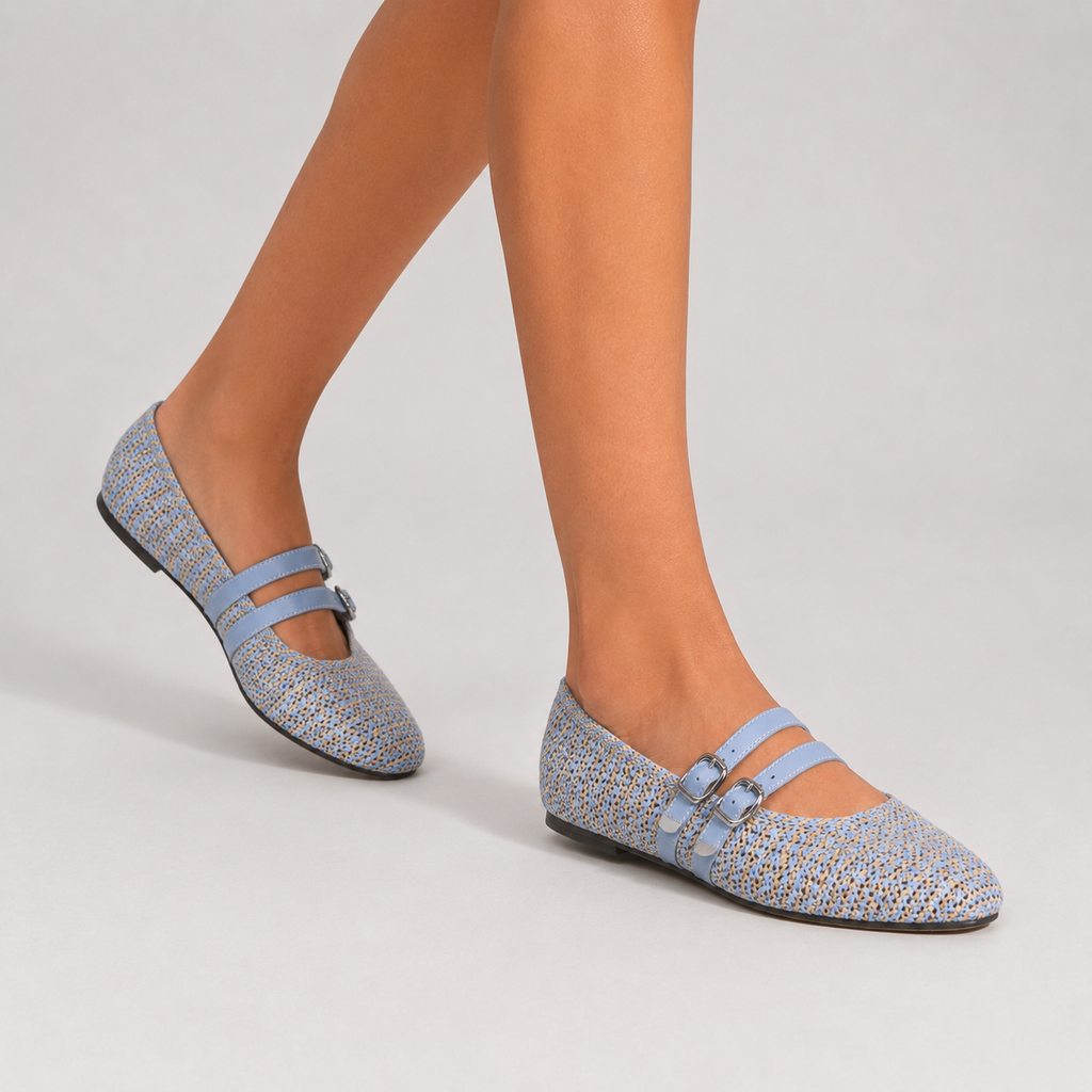 Olivia Ballerinas mit Doppelriemen